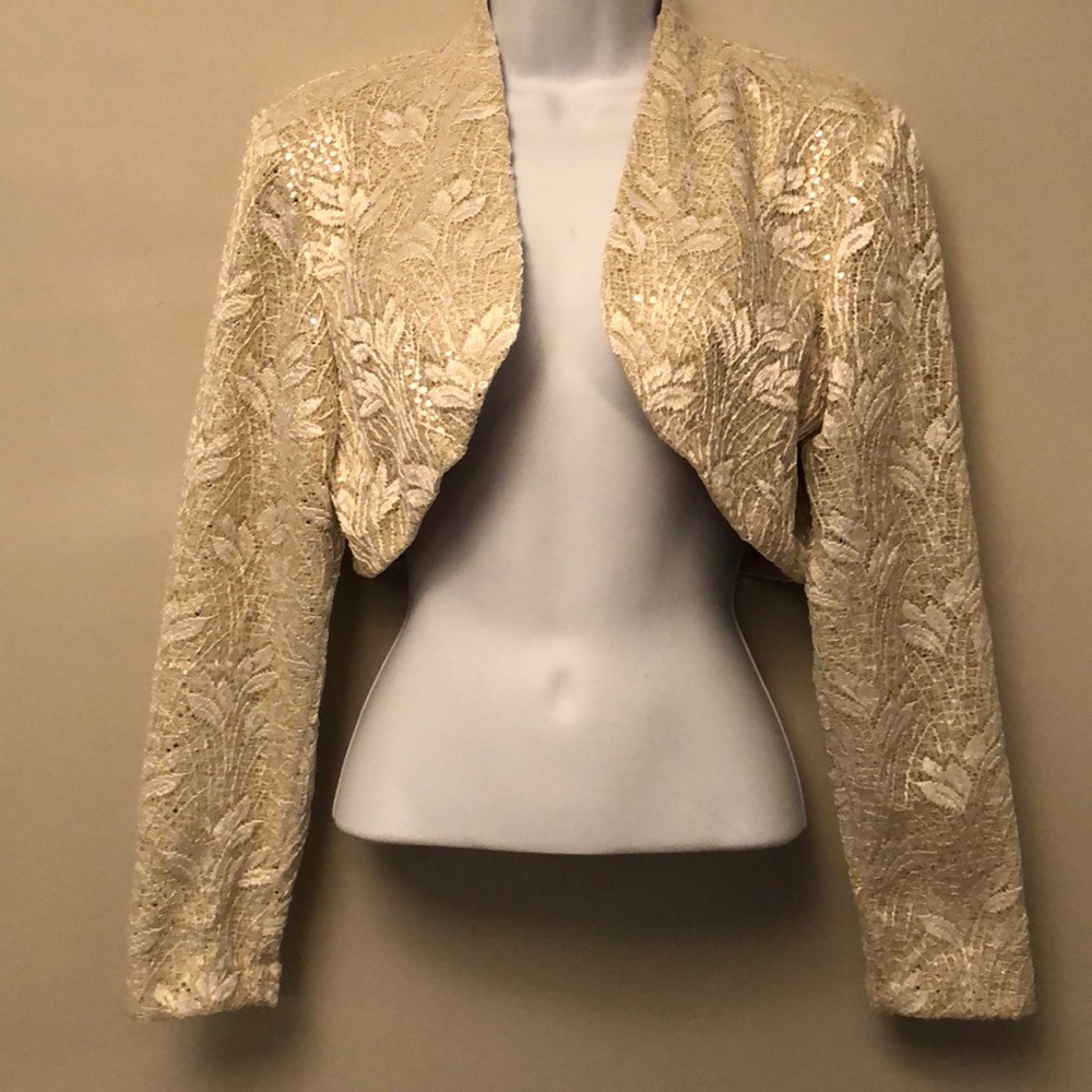 Vintage Sequin Shrug Jacket